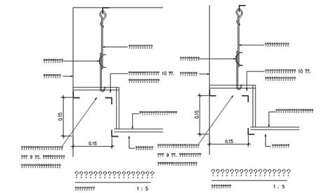 Hook And Hanger Section Details Are Given In This Autocad 2d Dwg