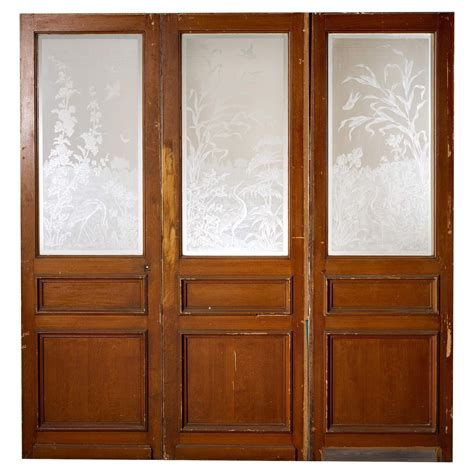 Acid Etched Glass Doors