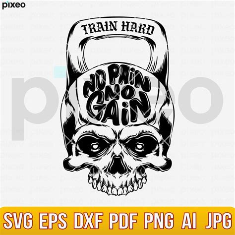 Dumbbell Skull Svg Barbell Skull Svg Weight Hand Dumbbell Svg Hantel Svg Dumbbell Clipart