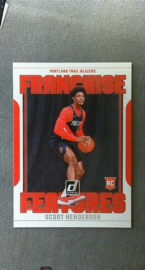 Donruss Franchise Features Scoot Henderson Trail Blazers Ebay