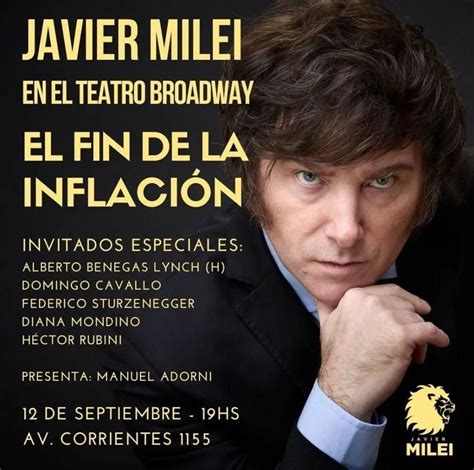 Argentina Seminario El fin de la inflación Javier Milei en el