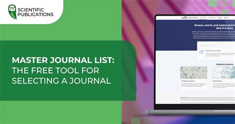 Master Journal List: the free tool for selecting a journal