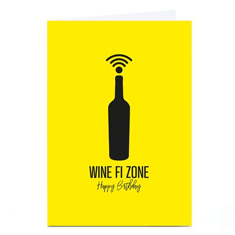 Buy Personalised Punk Birthday Card Wine Fi Zone For GBP 2 29 Card