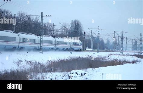 Aerodynamic Passenger Train Stock Videos Footage Hd And K Video