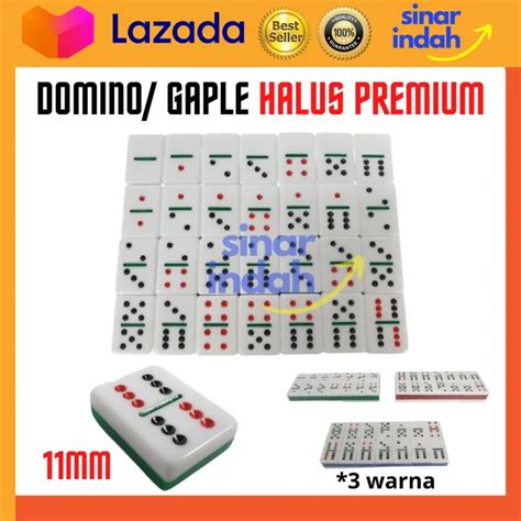 Domino Batu Gaplek Gaple Dam Tipis Premium 11mm Import Kartu Domino