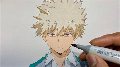 How To Draw Bakugo Step By Step Tutorial Boku No Hero Atelier Yuwa