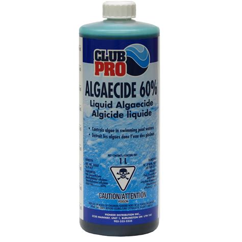 Liquid Pool Algaecide 60% - Club Pro - Pioneer Family Pools