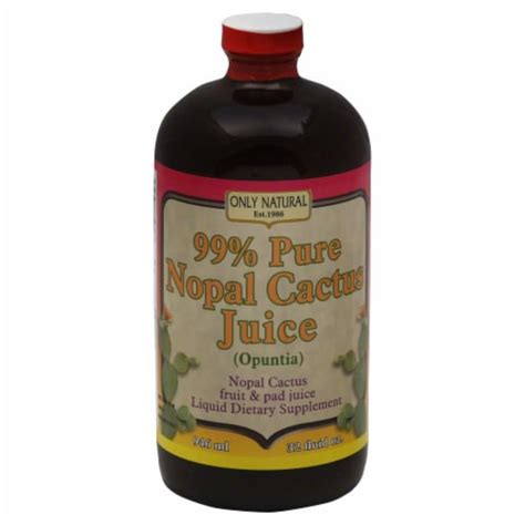 Only Natural 99 Pure Nopal Cactus Juice Dietary Supplement 32 Fl Oz