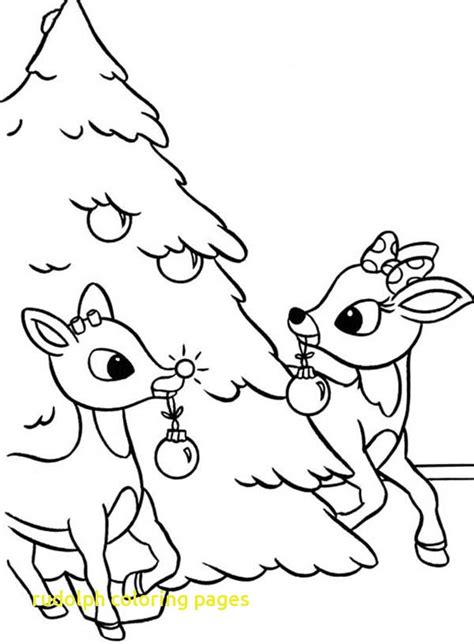 Rudolph And Clarice Coloring Pages at GetColorings.com | Free printable ...