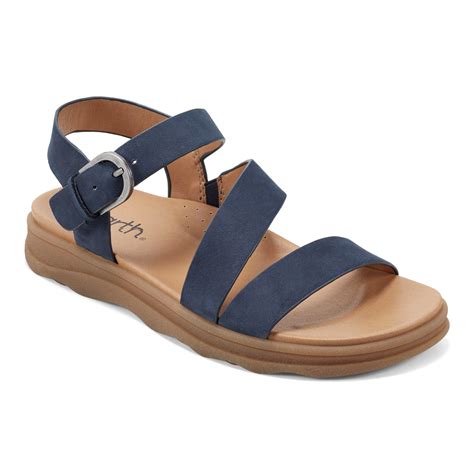 Earth® Lainey Casual Strappy Round Toe Flat Sandals Earth® Shoes