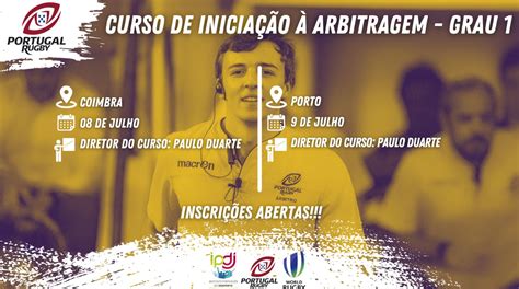 Portugal Rugby Cursos De Inicia O Arbitragem Grau Centro