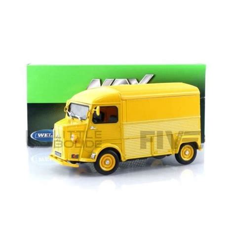 Voiture Miniature De Collection WELLY CITROEN Type HY 1962