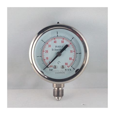 Stainless Steel Bourdon Tube Pressure Gauge 6 Inch 150mm