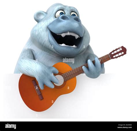 Fun Yeti 3d Illustration Stock Photo Alamy