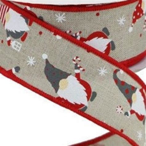 Christmas Wired Ribbon By The Roll 1 5 X 10 YARD ROLL Etsy