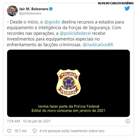 Blog Do Carlos Eugênio Edital Para Concurso Da Polícia Federal Deve