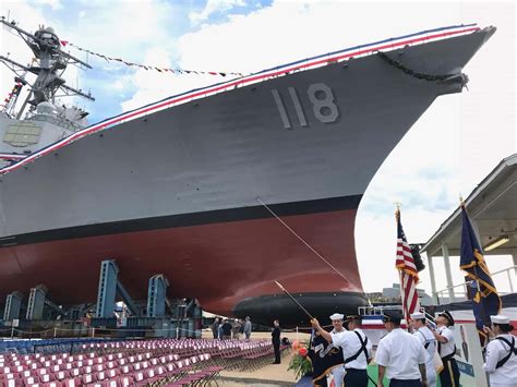 U.S. Navy christened newest Arleigh Burke-class guided missile destroyer