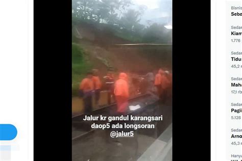 Penjelasan Kai Soal Longsoran Yang Menimpa Jalur Kereta Api Di Banyumas