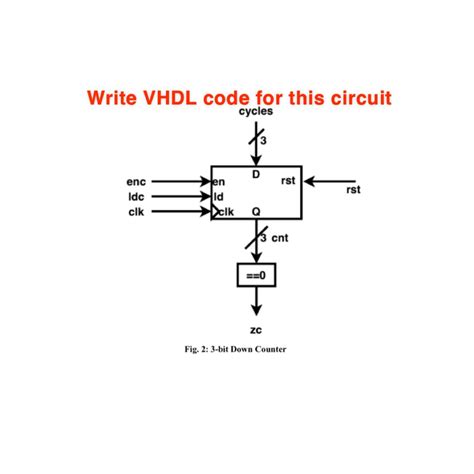 Solved Write Vhdl Code For This Circuit