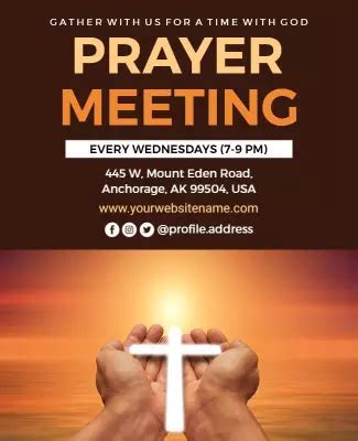 Customize Prayer Meeting Poster Templates Online - PhotoADKing