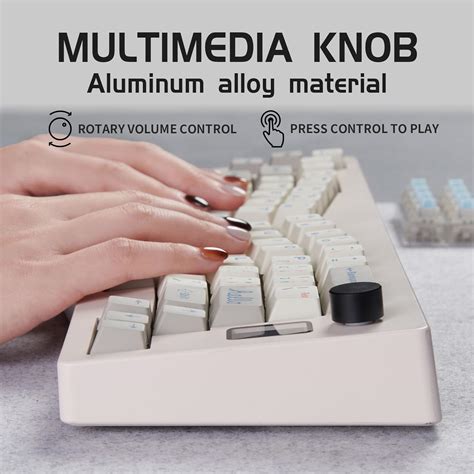 CIDOO ABM066 Alice Keyboard Teclado mecánico intercambiable en caliente