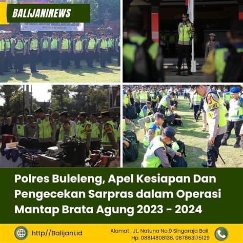 Polres Buleleng Apel Kesiapan Dan Pengecekan Sarpras Dalam Operasi