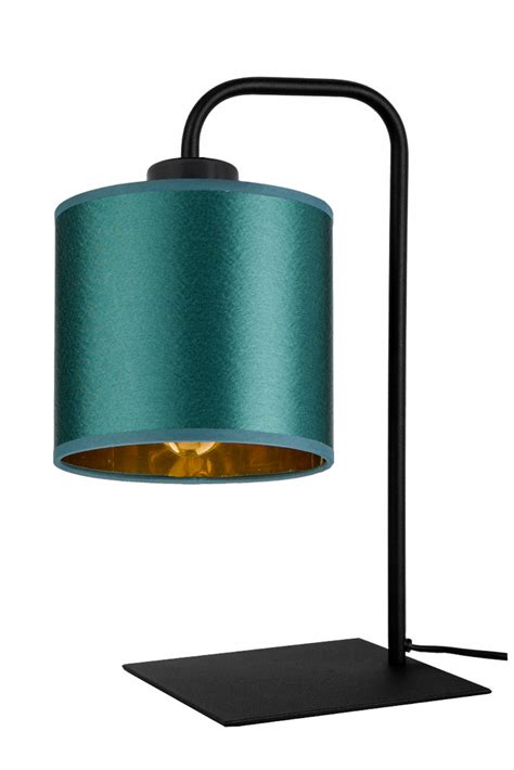 Lampka nocna biurkowa Lampa stołowa loft klosz abażur z on off na led