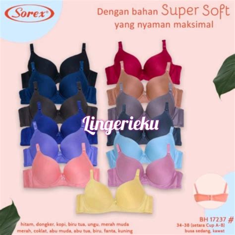 Jual Sorex 17237 BH Bra Wanita Sorex Super Soft Kait 2 Berkawat Busa