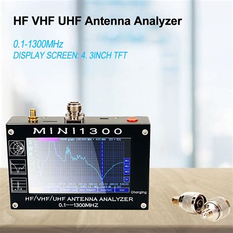 Analizador De Antena MINI1300 5V 1 5A HF VHF UHF 0 1 1300MHZ Contador