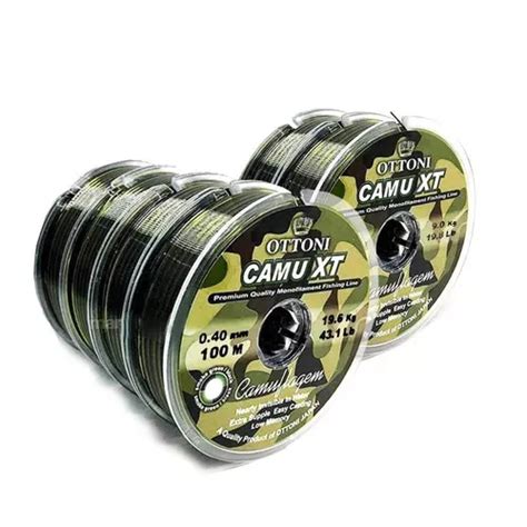 Linha Mono Camou Xt 0 25mm 200m E Camou Xt 0 40mm 400m