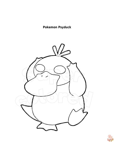 Psyduck Coloring Page Tasmingerard