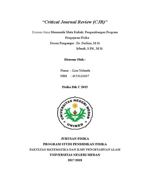 Critical Journal Review Cjr Pdf