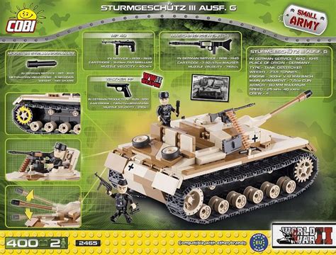 Small Army Sturmgeschutz III AUSF G Cobi 2465 Juguetes Juguetodo