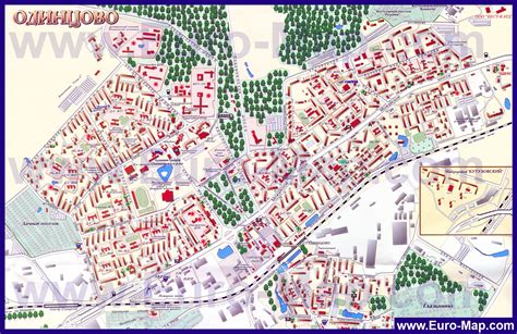 Карты Одинцово | Подробная карта города Одинцово с улицами и номерами ...
