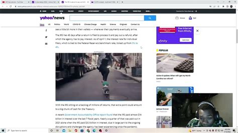Irs Paying Interest On Late Tax Refunds Youtube
