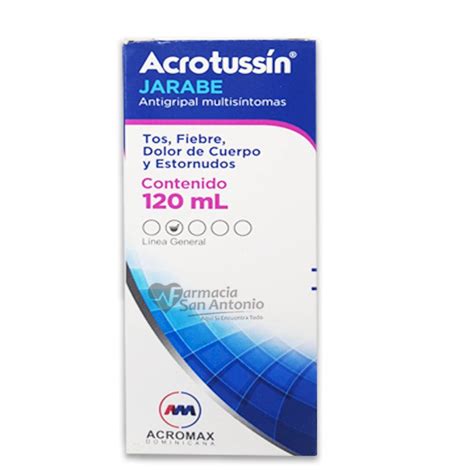 Acrotussin Jarabe 120ml And Farmacia San Antonio