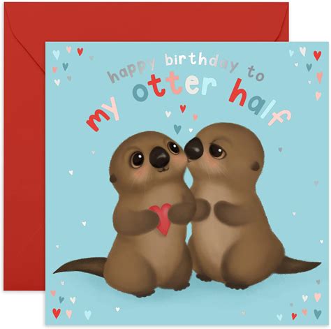 Central 23 Funny Birthday Card Happy Birthday To My Otter Half