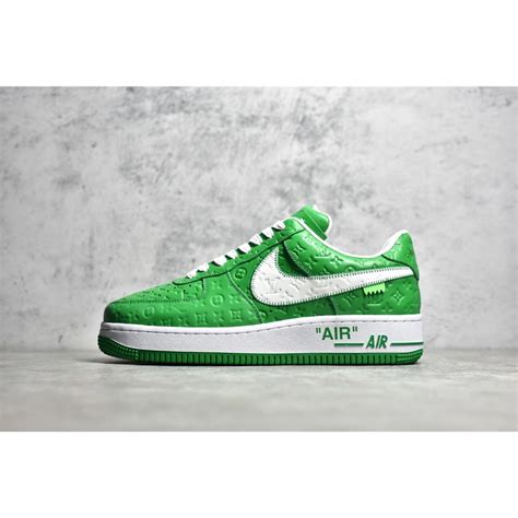 Louis Vuitton Nike Air Force Green