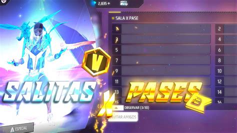 SALAS X PASE Y SORTEOS JUGANDO CON SUBSFREE FIRE EN VIVO REGION EE