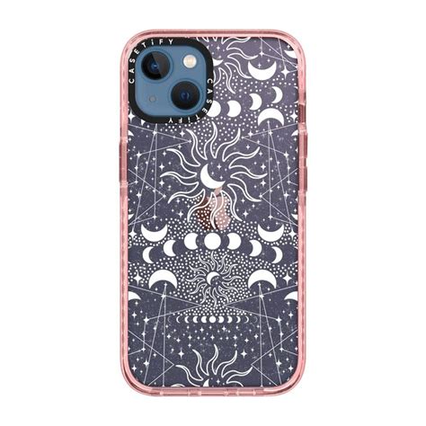 Sun Moon Stars White Galaxy Boho CASETiFY Sun Moon Stars Stars And