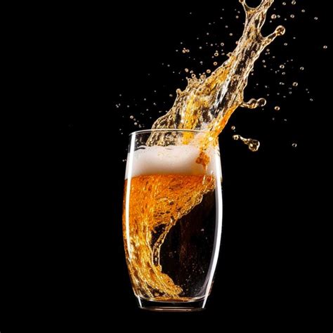 Premium Ai Image Super Slow Motion Shot Of Pouring Fresh Beer Into