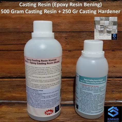 Jual Casting Resin 750 Gr Epoxy Resin Bening Kerajinan Tangan