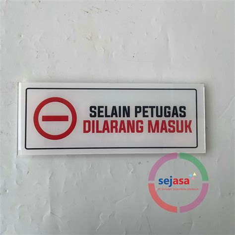 Jual Nama Ruang Klinik Minimalis Siap Pakai Papan Nama Ruangan Akrilik