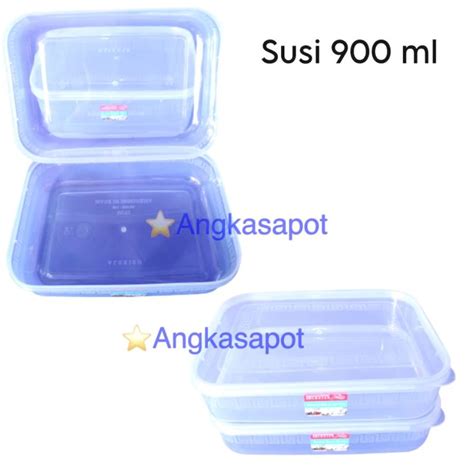 Toples Plastik Sealware Susi 900 Ml Bening Food Box Kotak Makanan