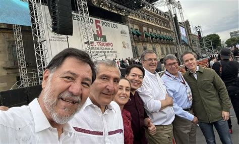 Corcholatas Presidenciables Presumen Foto Juntos En Evento De AMLO