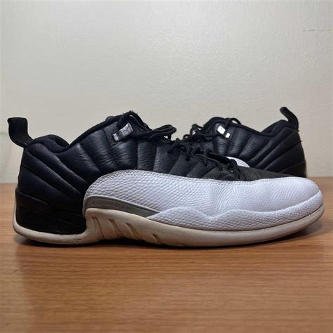 Nike Air Jordan 12 Xii Retro Low Playoffs Black Depop