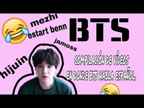 Compilación de bts hablando español YouTube