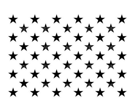 American Flag Stars Svg, Stars of 50 States Svg, Vector Cut File for Cricut, Silhouette, Pdf Png ...