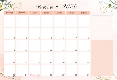 Planner Mensal Para Imprimir Fevereiro Budget Planner Planner