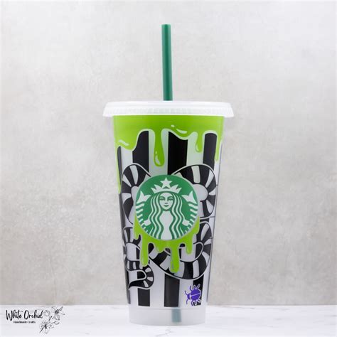 Beetlejuice Sandworm Starbucks Venti 24oz Reusable Cold Cup Etsy